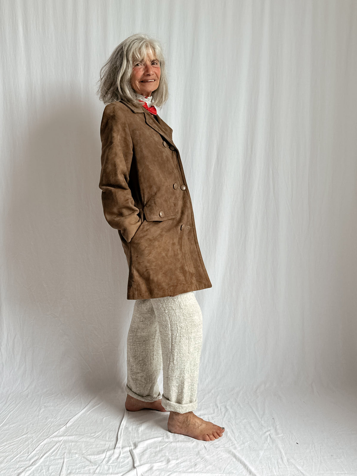 Vintage suede coat