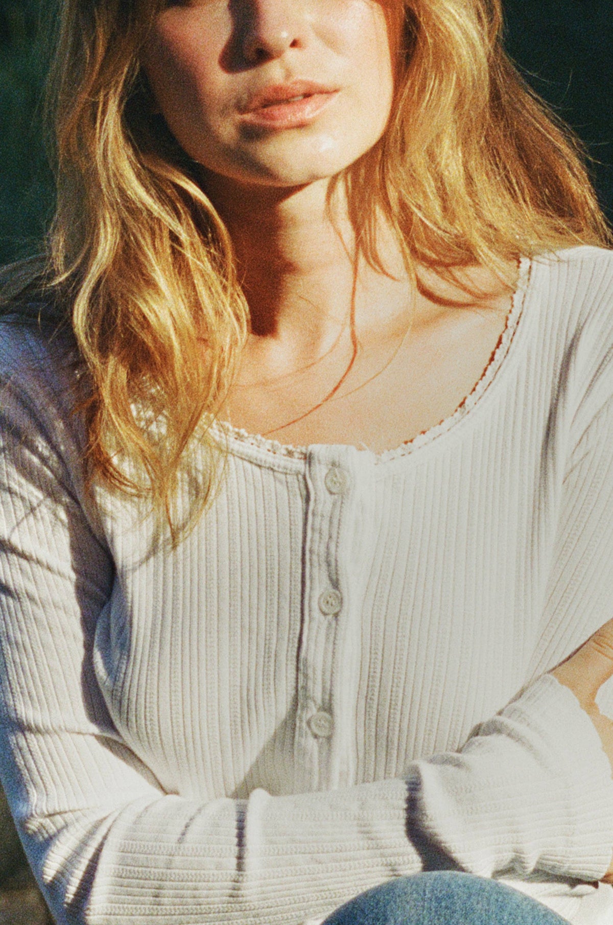 Posie Pointelle Cardigan: Natural