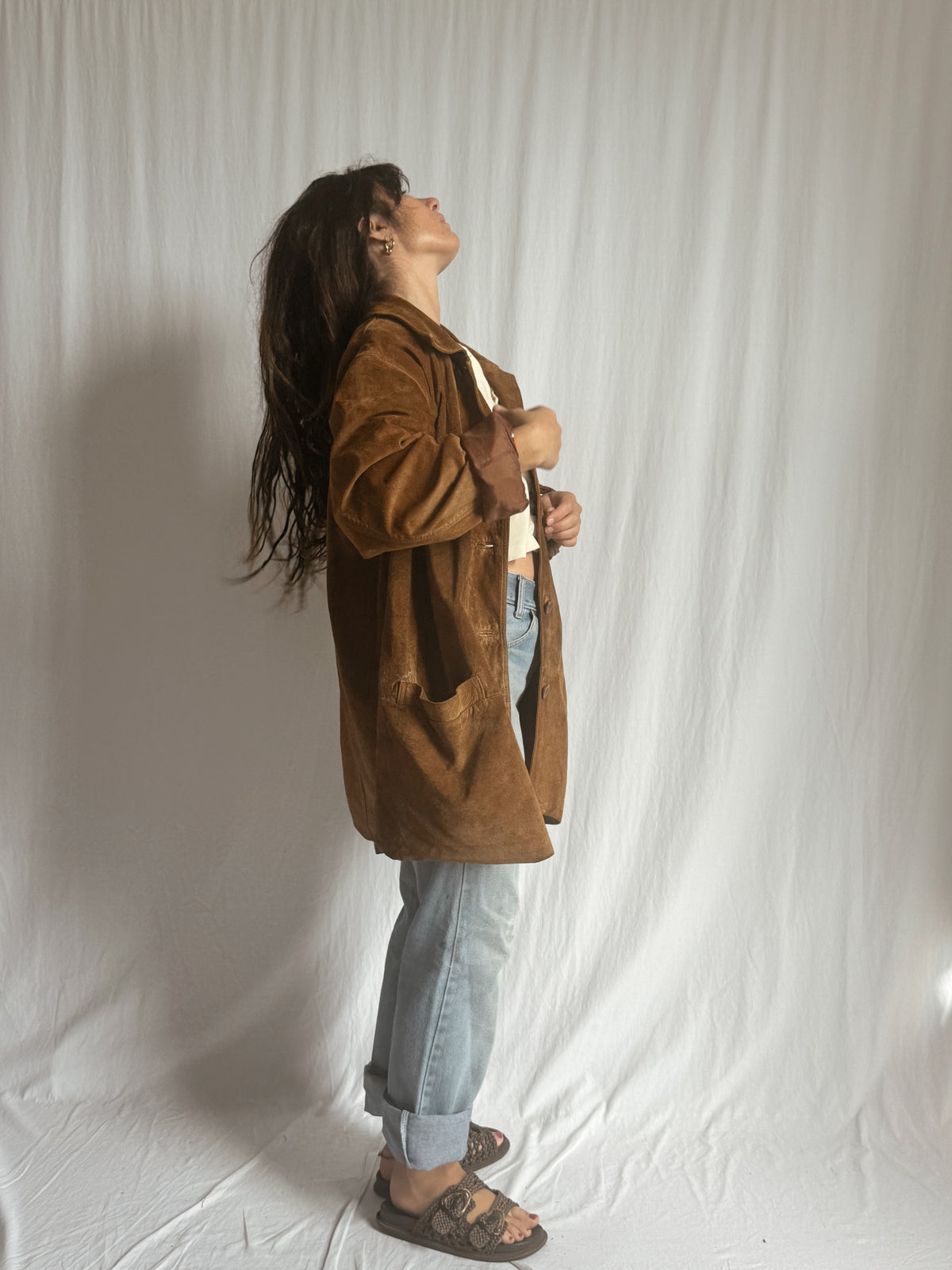 Vintage suede coat