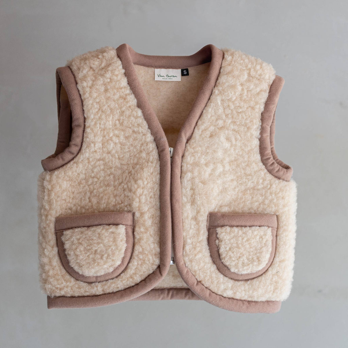 Nilo Children's Wool Bodywarmer Vest / Camel