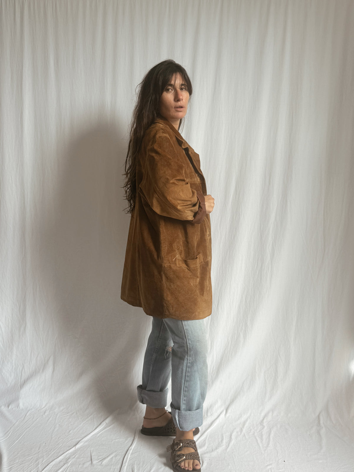 Vintage suede coat