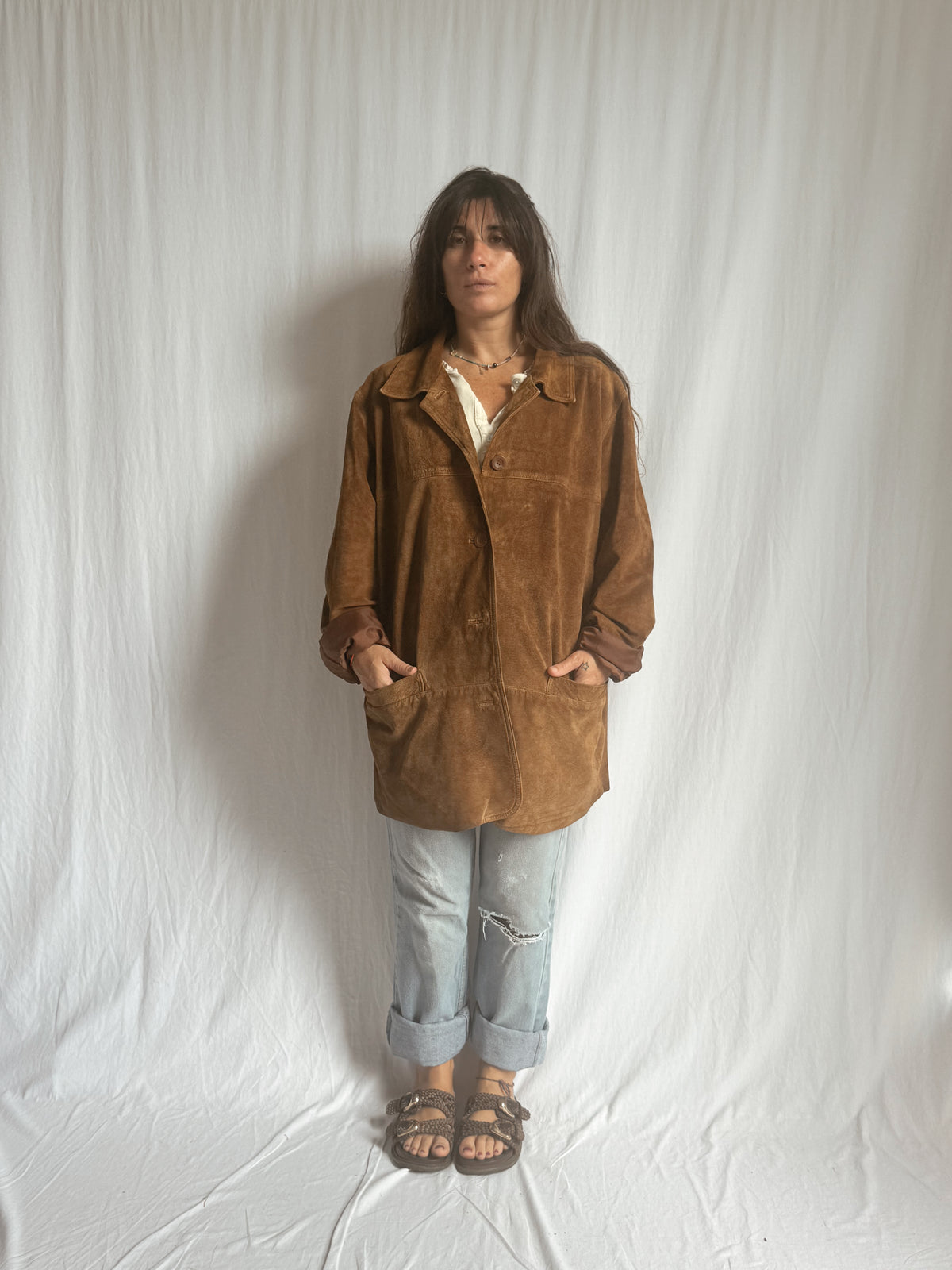 Vintage suede coat
