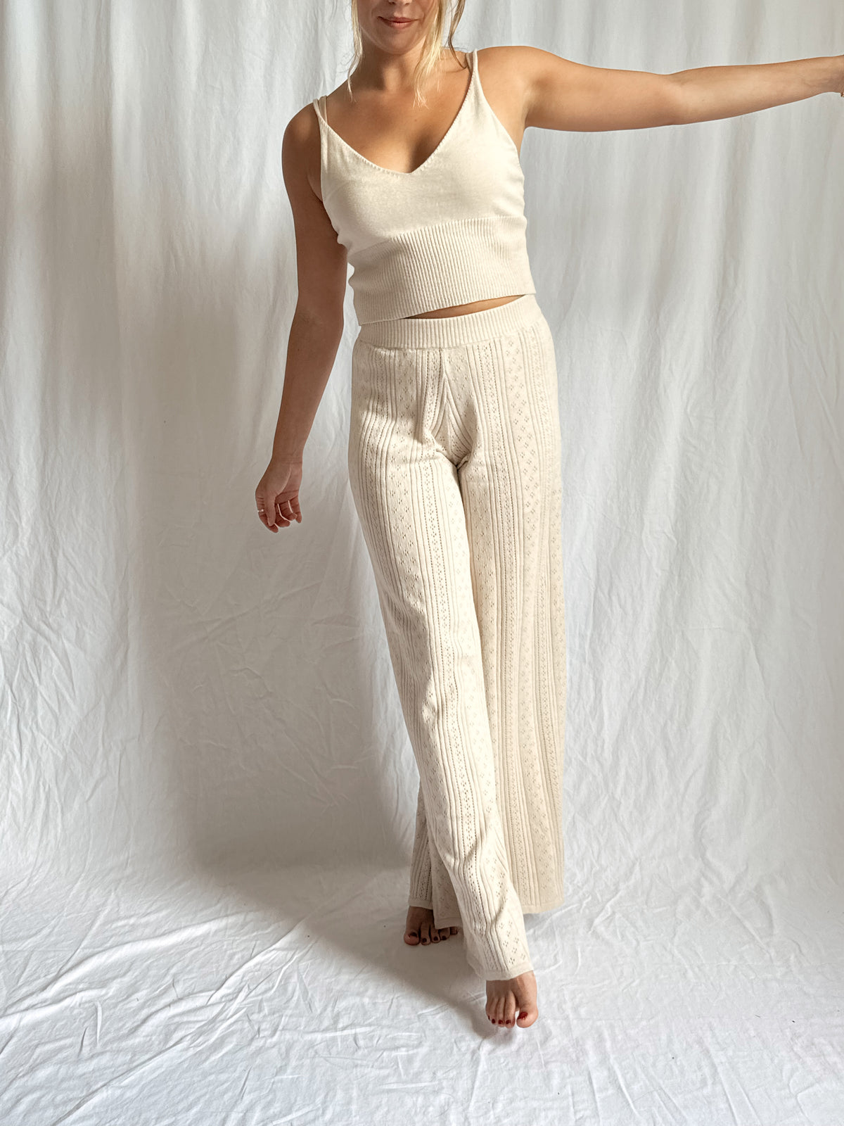 Harry Knit Pant - Milk