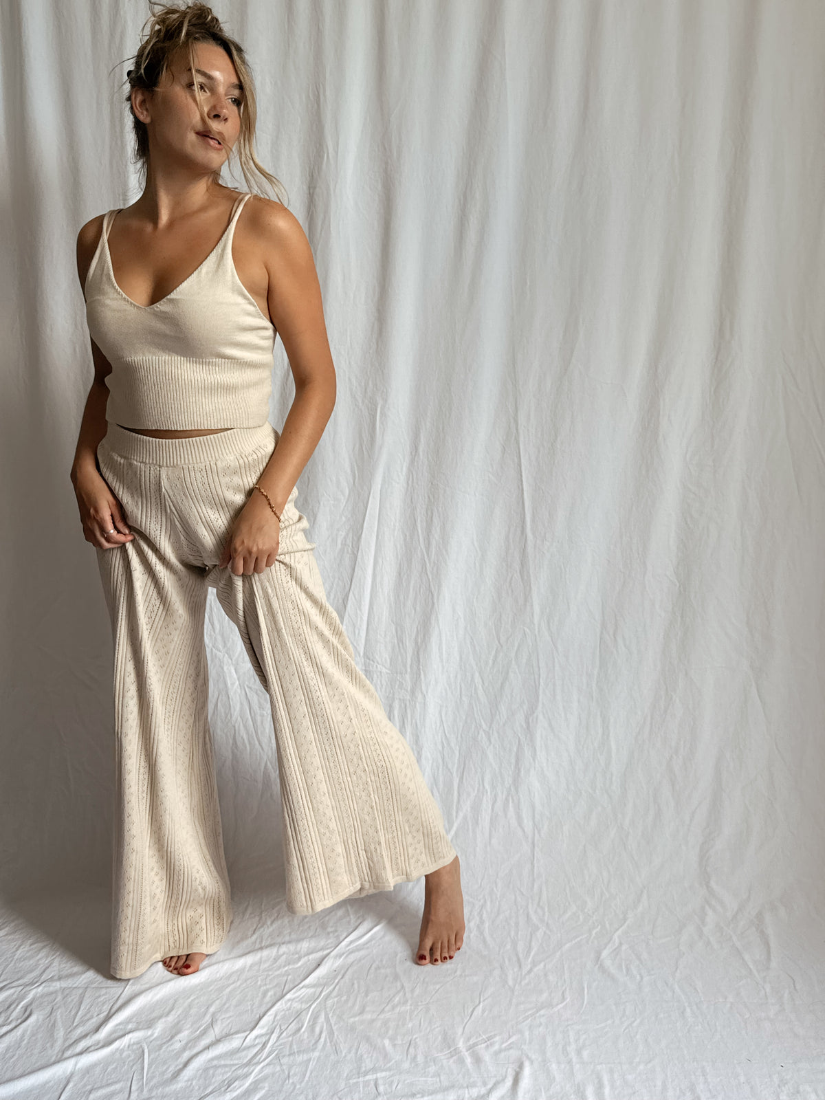 Harry Knit Pant - Milk