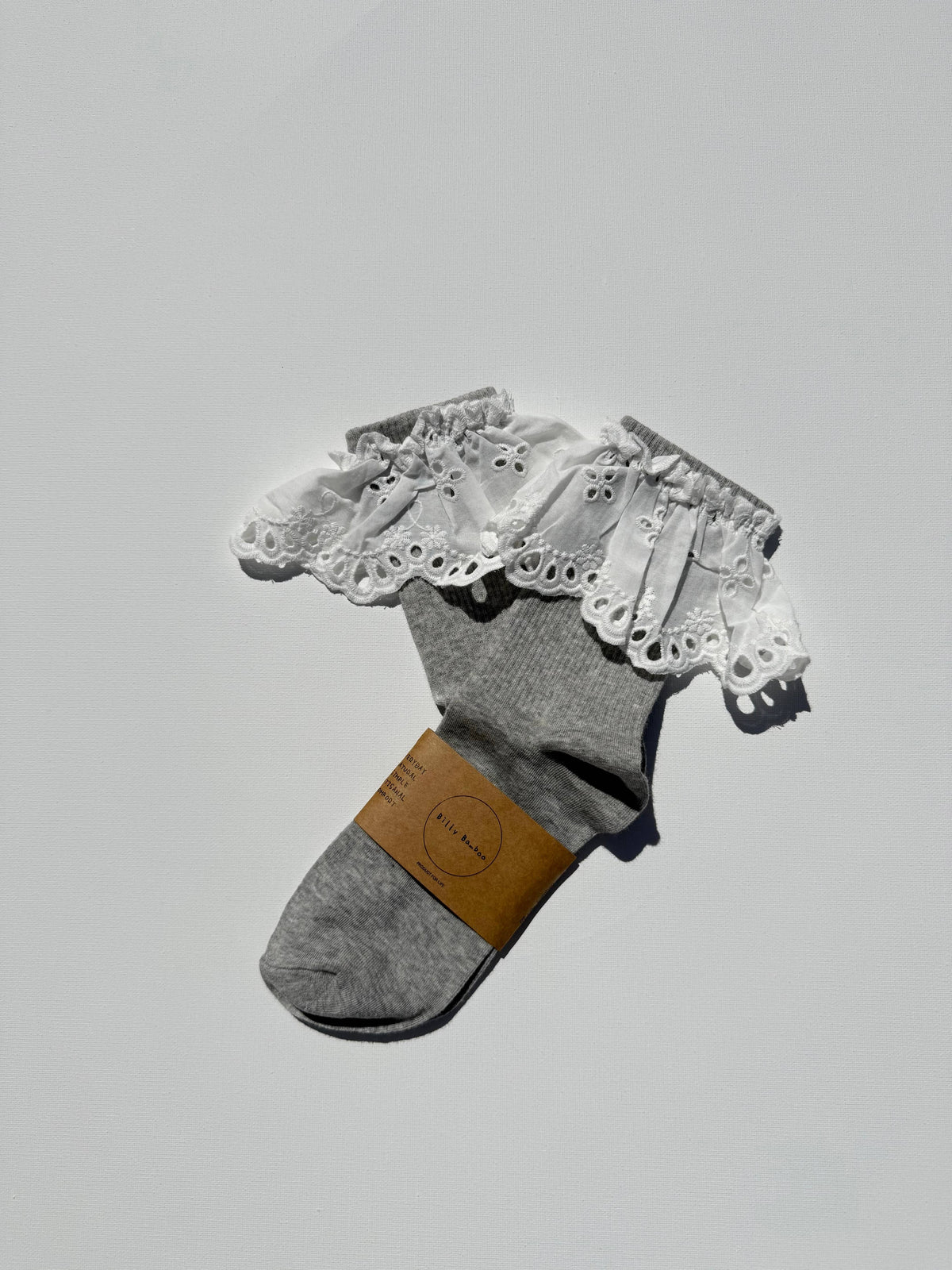 LACE SOCK: Light gray