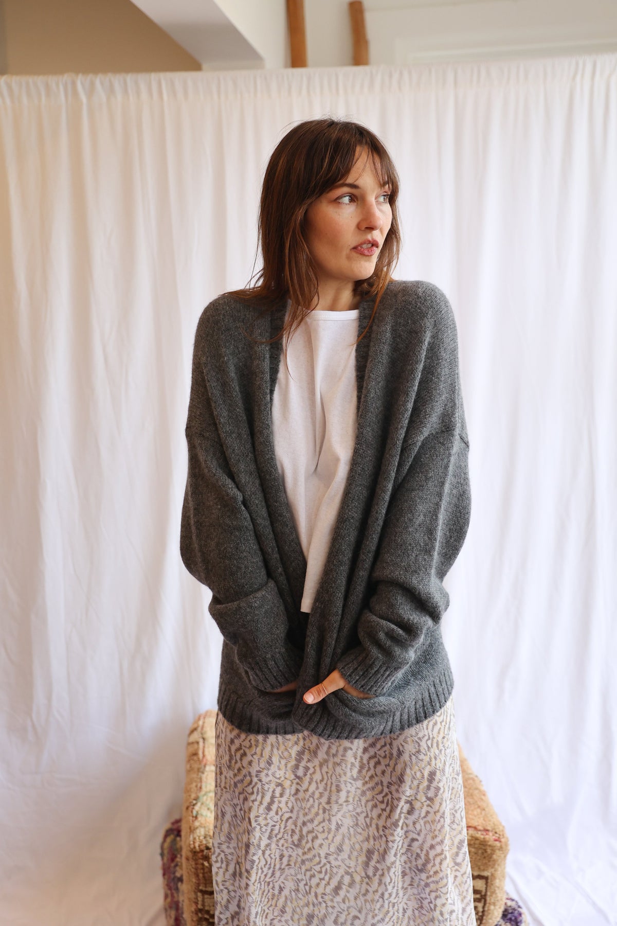 Sutton Cardigan - Charcoal
