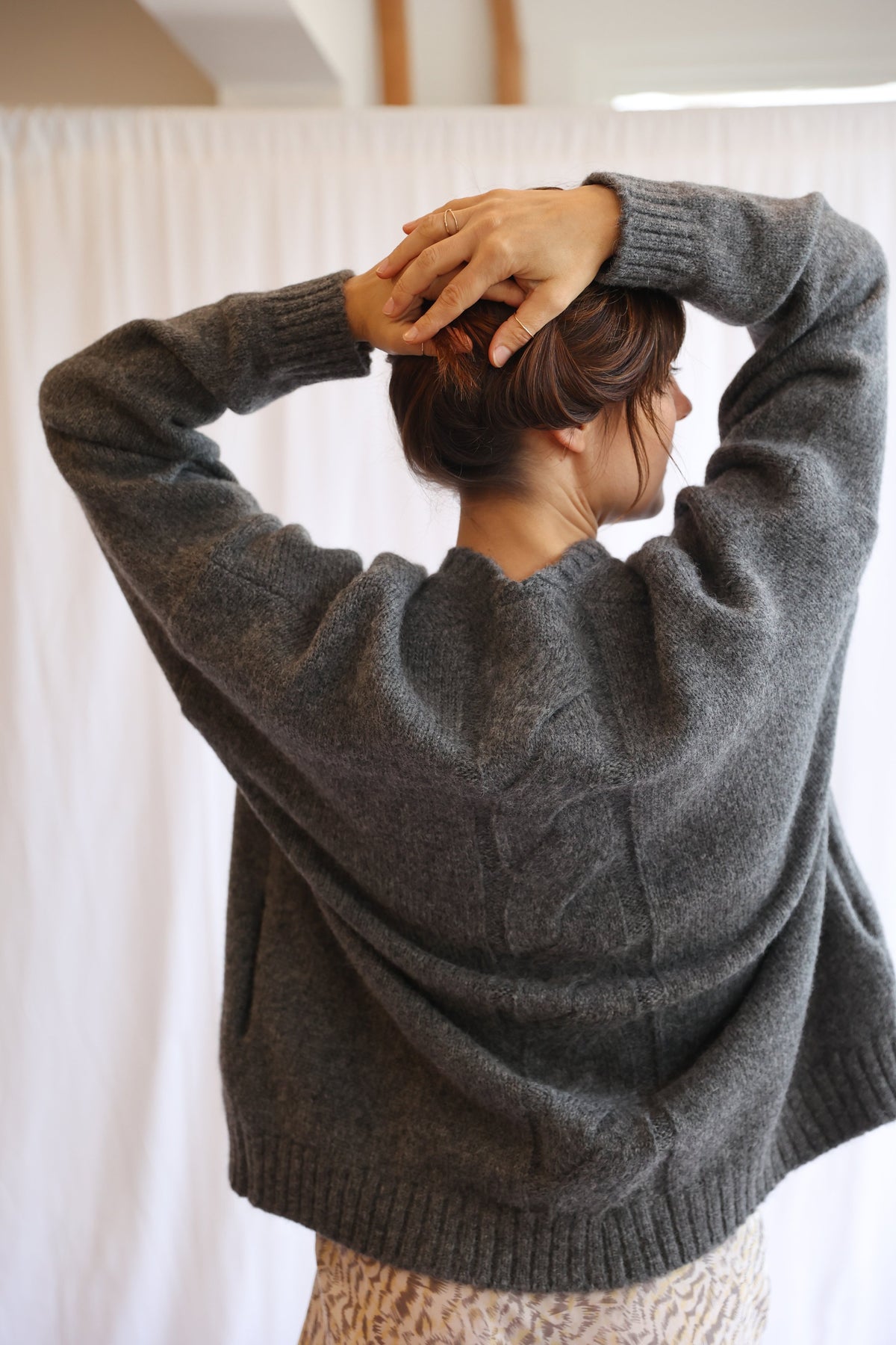 Sutton Cardigan - Charcoal